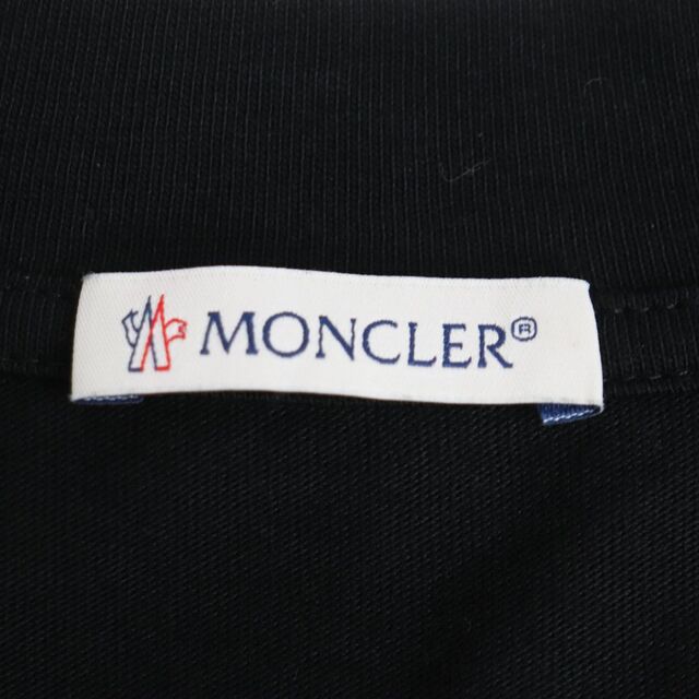 MONCLER(モンクレール)の美品●22SS MONCLER モンクレール SS TSHIRT スタッズ/プリント/ロゴワッペン付き 半袖 Tシャツ/カットソー ブラック L 正規品 q01-st30227-541 メンズのトップス(Tシャツ/カットソー(半袖/袖なし))の商品写真