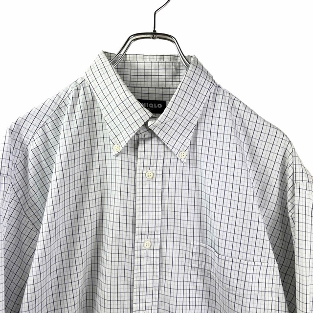 90s 00s OLD UNIQLO オールドユニクロ 紺タグ チェックシャツ - シャツ