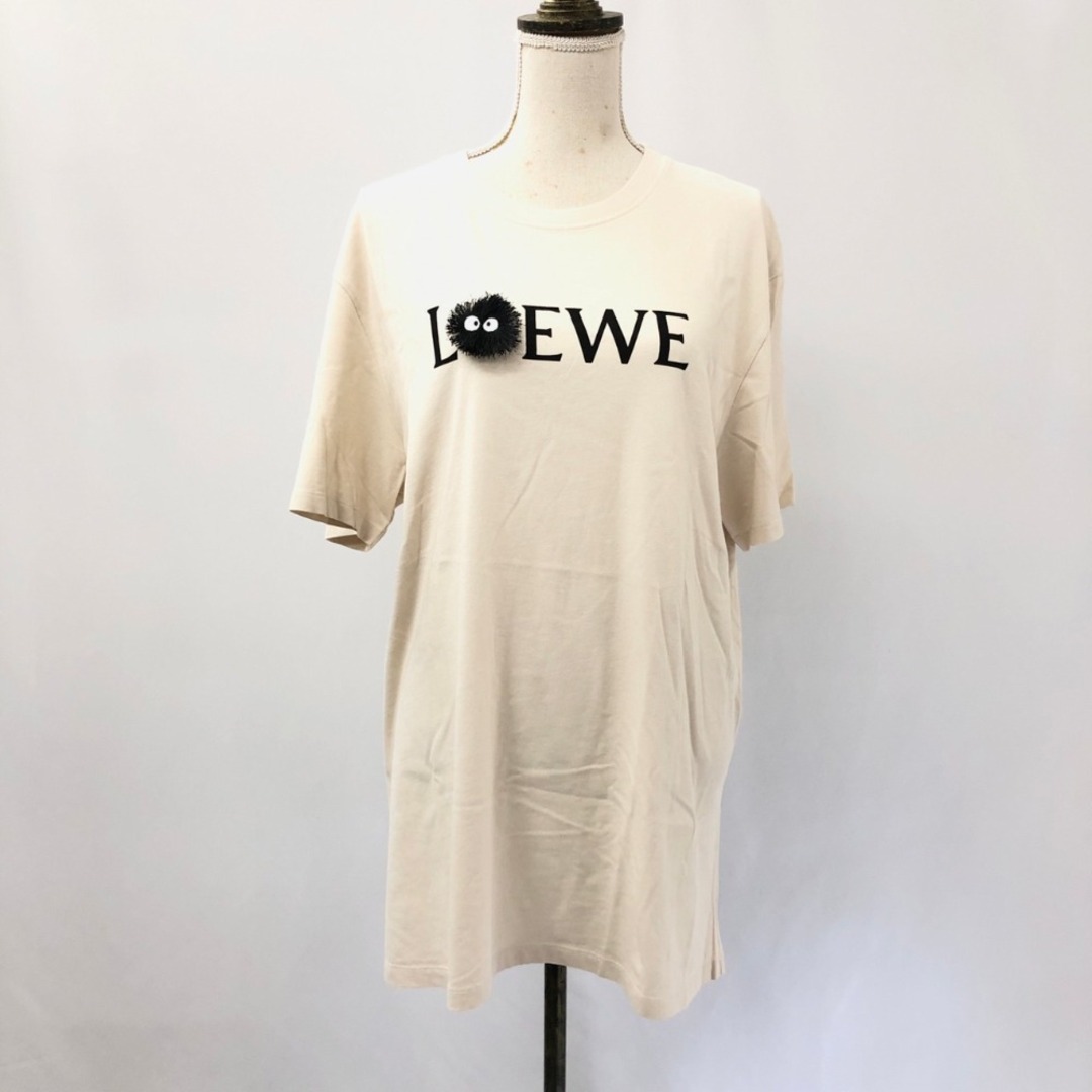 LOEWE ロエベ Tシャツ・カットソー XS グレーxベージュ(ボーダー)