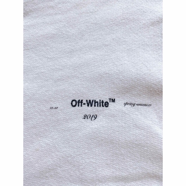 Off-White スウェット　オフホワイト　ロゴプリント　クルーネック2019