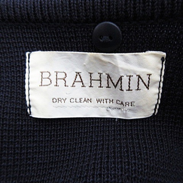 Brahmin ブラーミン ノーカラージャケット 38(M位) 紺