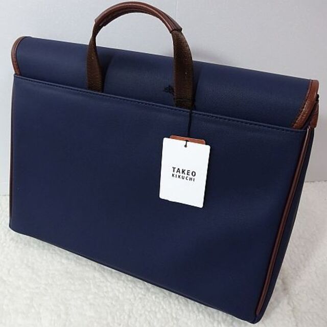 TAKEO KIKUCHI - 【新品・本物】TAKEO KIKUCHI 2WAYビジネスバッグ/ 紺