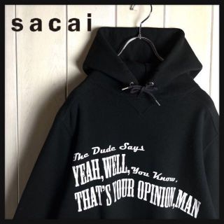 希少デザイン】サカイ☆センタービッグロゴ入りパーカー 即完売モデル