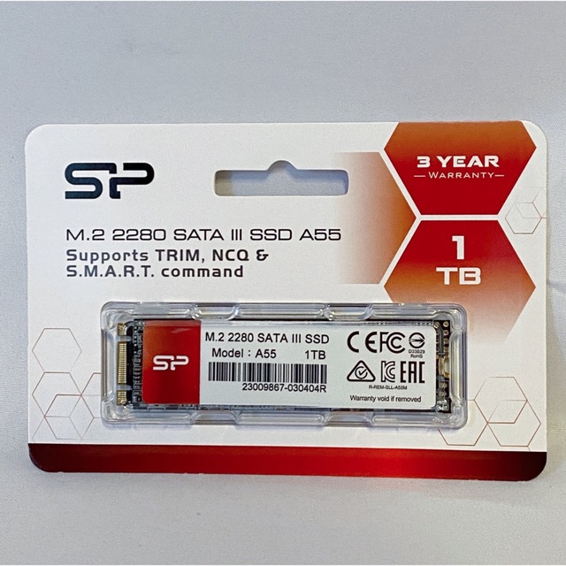 新品未使用 SSD 256GB SATA3 シリコンパワー A55