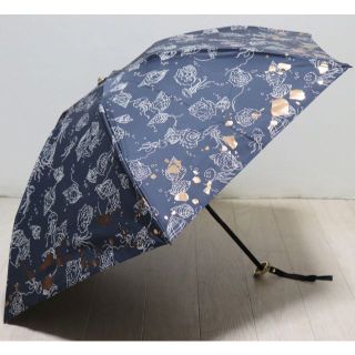 ジルスチュアート(JILLSTUART)の新品【ジルスチュアート】晴雨兼用 折り傘 海の貝殻たち 1級遮光 サマーシールド(傘)