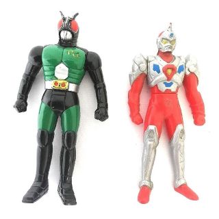 バンダイ(BANDAI)の仮面ライダー　ウルトラマン？　特撮　フィギュア　ソフビ人形(特撮)