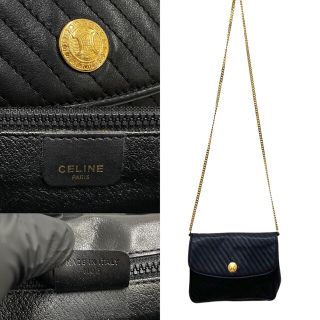 celine - 極 美品 袋付 CELINE セリーヌ ヴィンテージ トリオンフ ロゴ