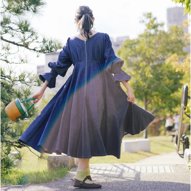 Re:poris 午前6時のシンデレラデニム ワンピース Re:poris 午前6時のシンデレラデニム ワンピース