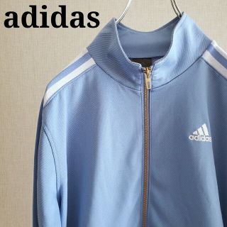 アディダス(adidas)のadidas トラックジャケット ジャージ 水色ネイビー(ジャージ)