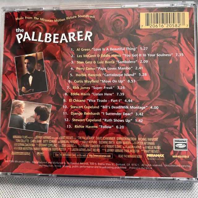 【中古】The Pallbearer/ハッピィブルー-US盤サントラ CD エンタメ/ホビーのCD(映画音楽)の商品写真