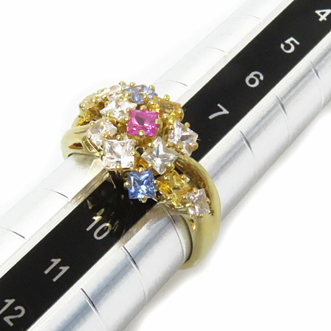 K18YG イエローゴールド リング・指輪 サファイア1.71ct 8.5号 3.9g レディース【中古】 レディースのアクセサリー(リング(指輪))の商品写真