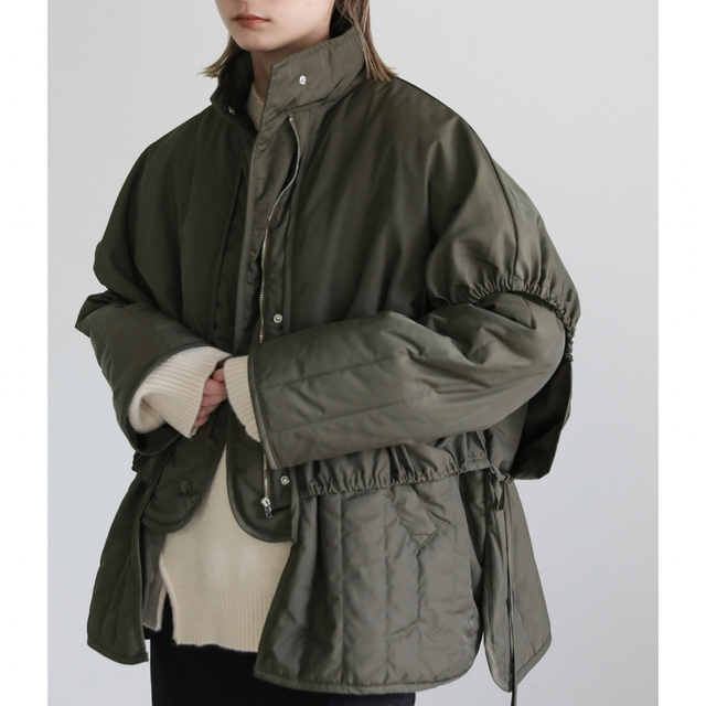 韓国ファッション☆美品☆2022 A/W レイヤードキルティングジャケット