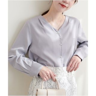 ナチュラルクチュール(natural couture)のナチュラルクチュール natural couture ちびパール釦とろみブラウス(シャツ/ブラウス(長袖/七分))