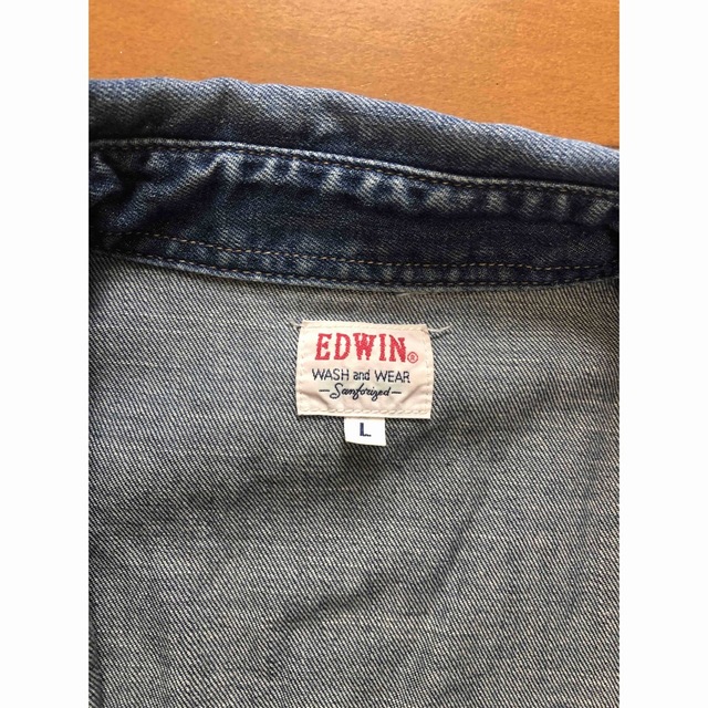 EDWIN(エドウィン)のEDWIN デニムシャツ L ブルー ウエスタンデニムシャツ メンズのトップス(シャツ)の商品写真