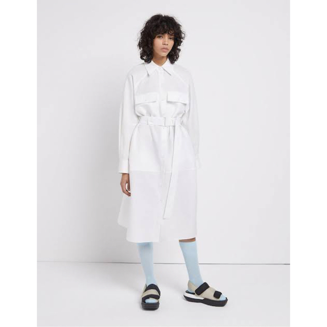 MAISON KITSUNE'(メゾンキツネ)のメゾンキツネ　シャツワンピース　新品未使用　希少 レディースのワンピース(ロングワンピース/マキシワンピース)の商品写真