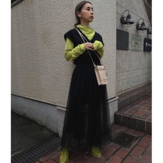 アメリヴィンテージ(Ameri VINTAGE)のMANY WAY TULLE WITH VEST/Ameri VINTAGE(ロングワンピース/マキシワンピース)