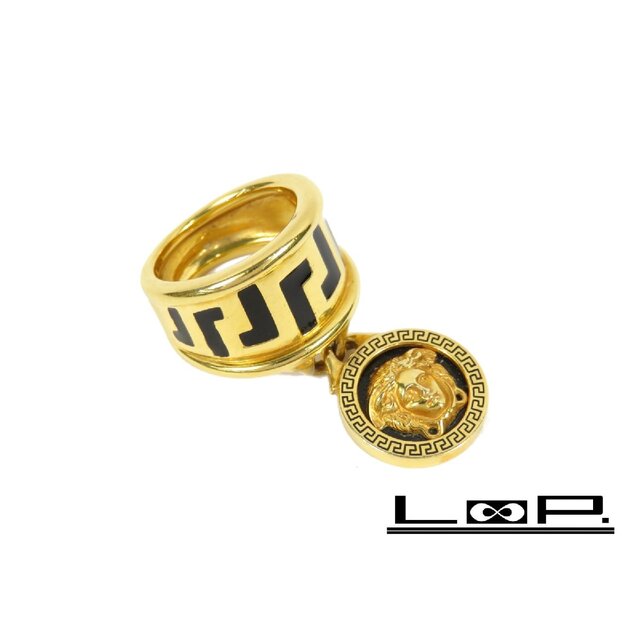 versace ring リング　ゴールド