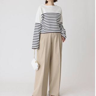 ドゥーズィエムクラス(DEUXIEME CLASSE)のDeuxieme Classe　Cropped Stripe Tシャツ(カットソー(長袖/七分))