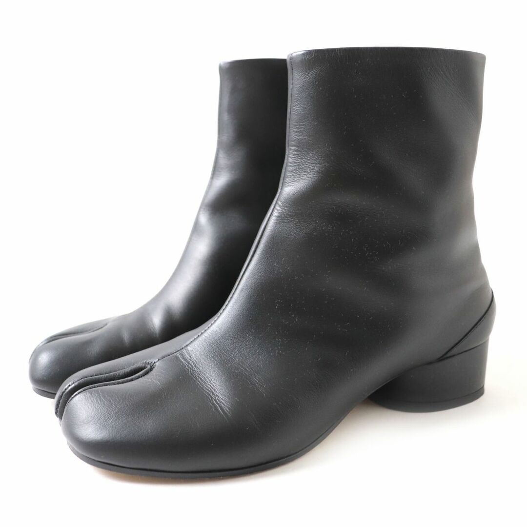 【新品】  Maison Margiela / メゾンマルジェラ | 2020SS イタリア製 22 Tabi boots 足袋 タビ レザー ブーツ 箱・保存袋有 | 38 | BLACK | レディース