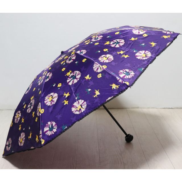 ANNA SUI(アナスイ)の新品タグ付き【アナスイ】折り畳み雨傘 舞い踊るバレリーナ達 縁レース レディースのファッション小物(傘)の商品写真