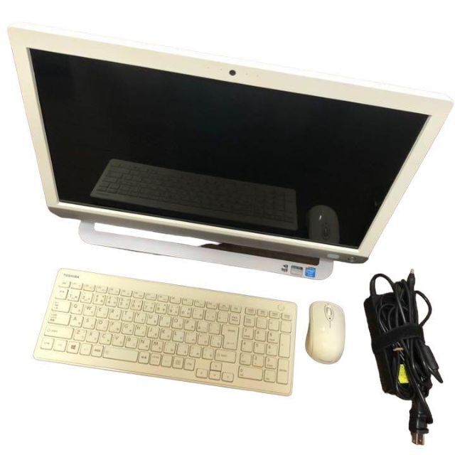TOSHIBA dynabook REGZA PC白ホワイト一体型デスクトップ