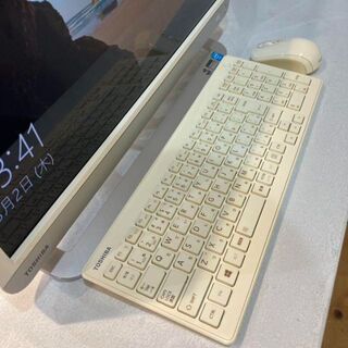 TOSHIBA dynabook REGZA PC白ホワイト一体型デスクトップ