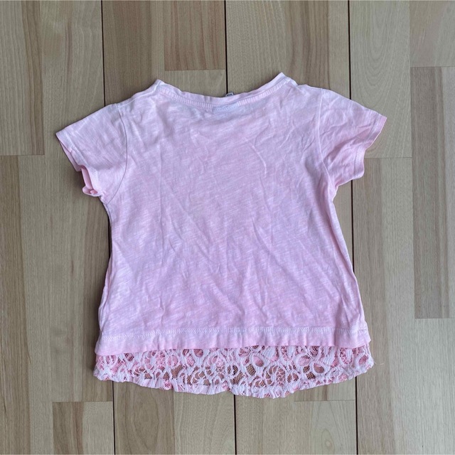 ZARA KIDS(ザラキッズ)のZARAkids  girls ハート　レース　半袖　トップス キッズ/ベビー/マタニティのキッズ服女の子用(90cm~)(Tシャツ/カットソー)の商品写真