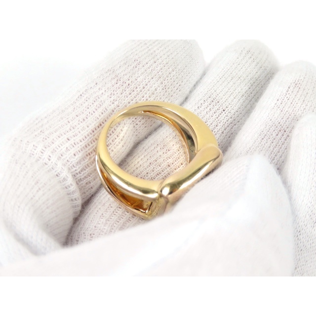 【特別値下げ 4/16日01:59まで】■美品■ エルメス セリエ コロゾ リング 指輪 ゴールド GP #53 箱 【A68720】