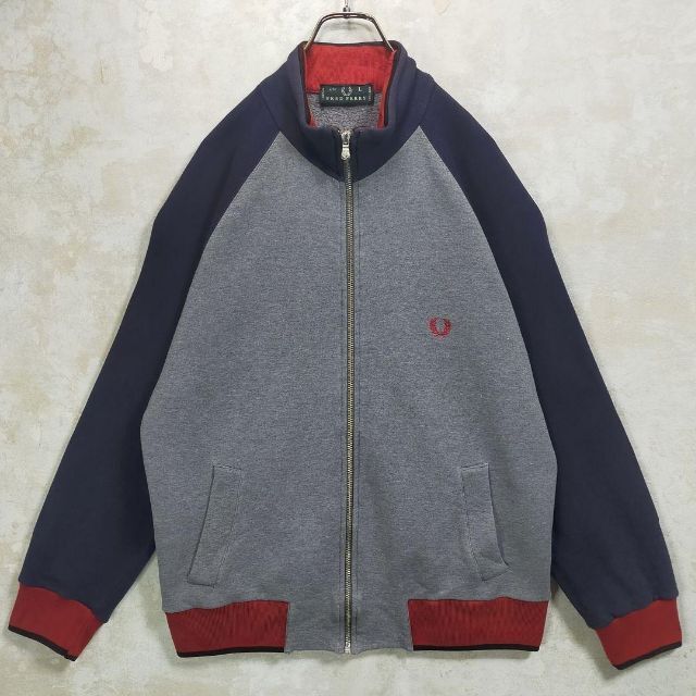 FRED PERRY   激レアフレッドペリー XL トラックジャケット グレー