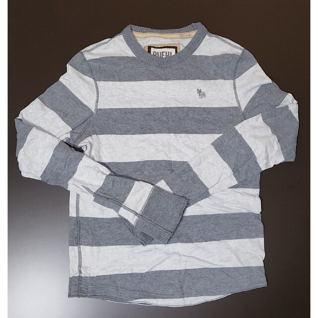 Ruehl No.925(ルールナンバー925)のほぼ新品 RUEHL No.925 ストライプ長袖Tシャツ　サイズ：M（日本L） メンズのトップス(Tシャツ/カットソー(七分/長袖))の商品写真