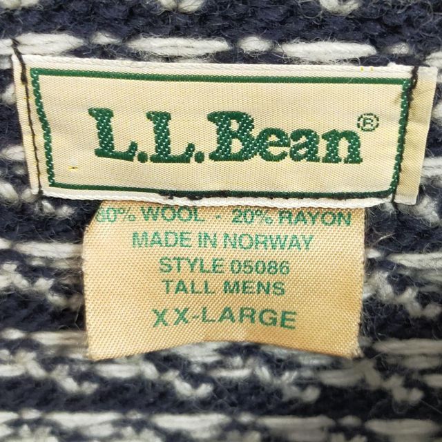 L.L.Bean(エルエルビーン)の【超ゆるだぼ】6XL 在原みゆ紀 LL Bean バーズアイ ニット セーター メンズのトップス(ニット/セーター)の商品写真