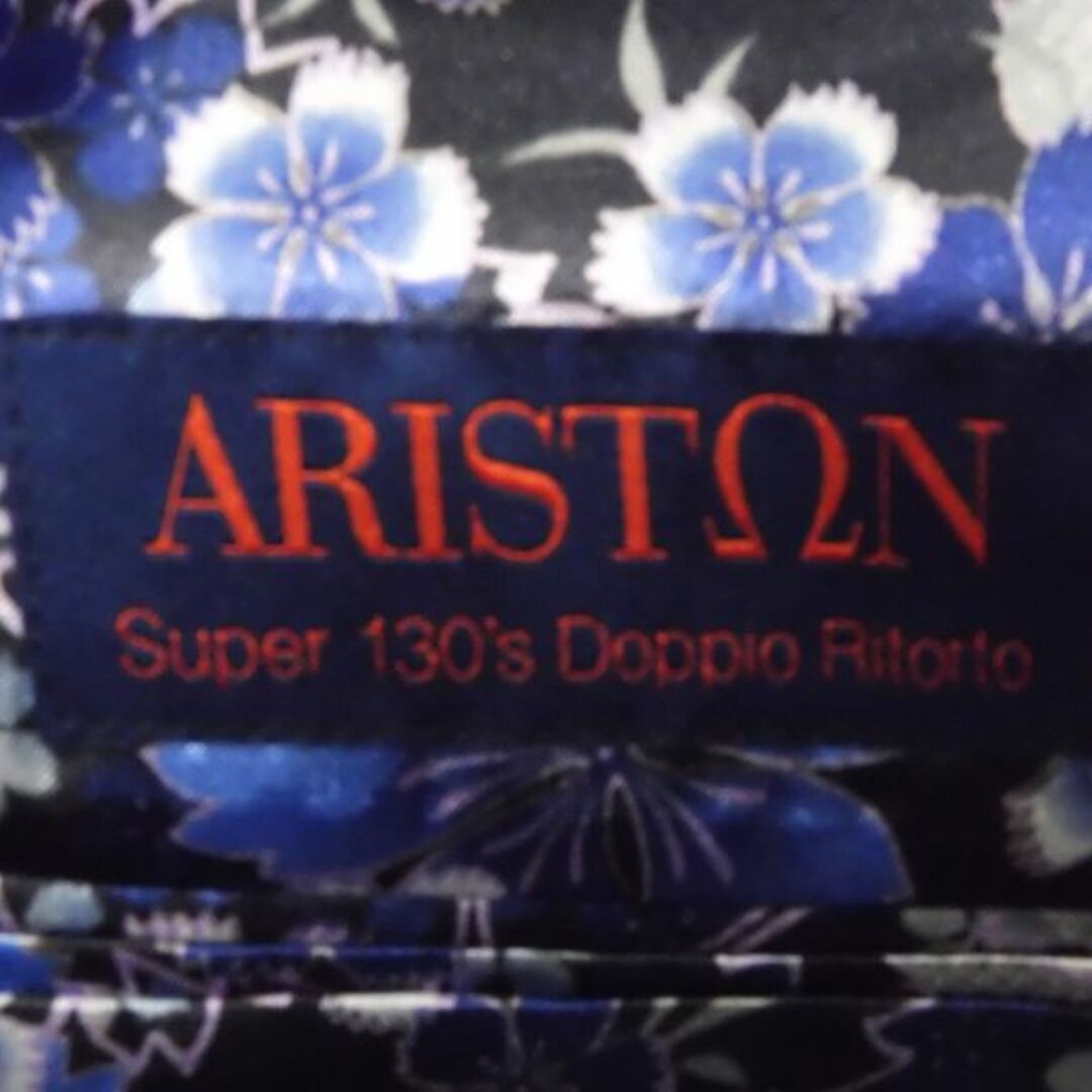 美品 ARISTON アスリトン オーダー スーツ 1点 ブルー ウール100％ 総裏 スリーピース ネーム入り ダブル メンズ AM4102A51  メンズのスーツ(スーツジャケット)の商品写真