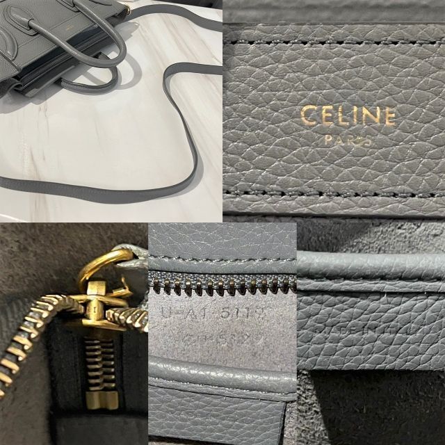 celine(セリーヌ)のセリーヌ　ラゲージ　ナノ　2way　ハンドバッグ　グレー　2019年 レディースのバッグ(ハンドバッグ)の商品写真