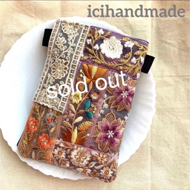 【no.20】インド刺繍リボンのスマホポシェット　サコッシュ　バッグ | フリマアプリ ラクマ