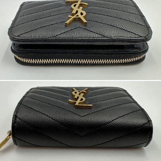 ✨極美品・付属品完備✨サンローラン 二つ折り財布 ラウンドジップ