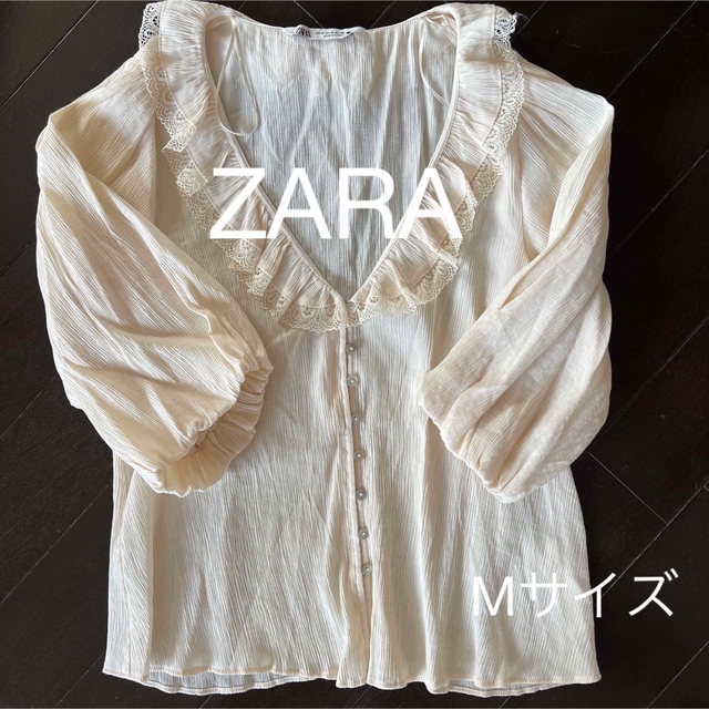 ZARA(ザラ)のZARA シフォンブラウス♡ レディースのトップス(シャツ/ブラウス(長袖/七分))の商品写真