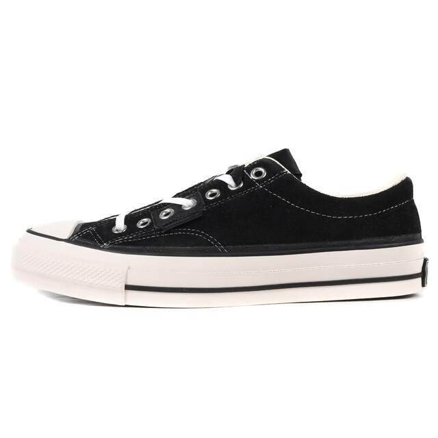 CONVERSE ADDICT コンバース アディクト N.HOOLYWOOD ADDICT CHUCK TAYLOR SUEDE NH OX (1SD147) 22AW チャックテイラー スウェード ブラック 黒 サイズ：US9.5 28.0cm スニーカー コラボ【メンズ】靴/シューズ