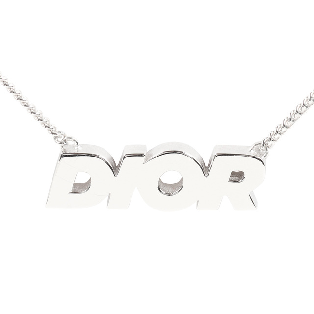 Dior HOMME ディオールオム 近年モデル ロゴ プレート ネックレス N1027HOMST D990 SV Ag 925 Silver シルバー ジュエリー アクセサリー シルバー ドイツ製 ブランド【メンズ】