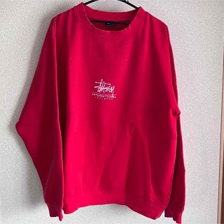 ステューシー(STUSSY)の90s 後期 紺タグ stussy ワールドツアー スウェット トレーナー L(スウェット)