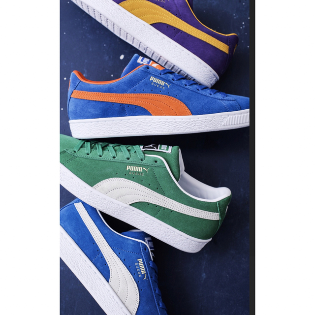 PUMA(プーマ)のプーマ　スウェード　PUMA SUEDE TEAMS ブルー×オレンジ メンズの靴/シューズ(スニーカー)の商品写真