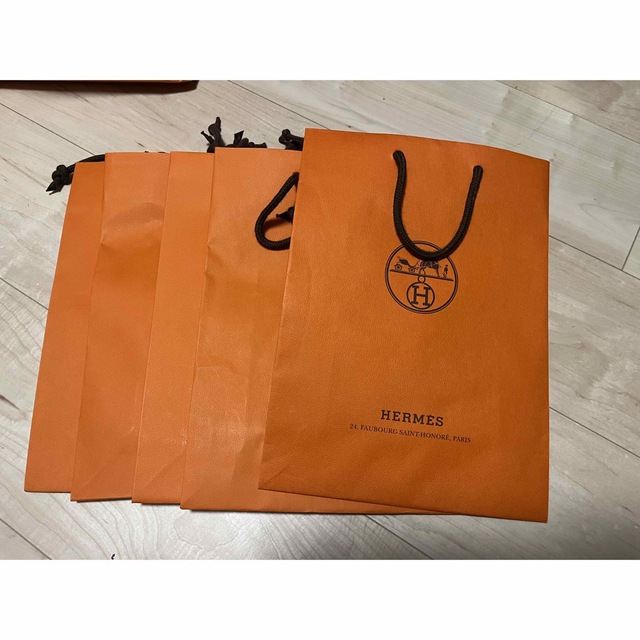 Hermes(エルメス)のエルメス　オレンジ　ショップ袋 レディースのバッグ(ショップ袋)の商品写真