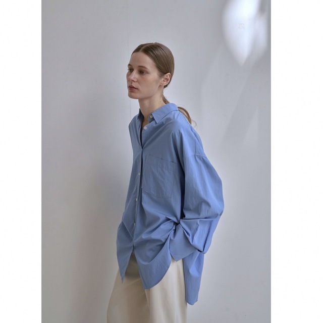 na.e Big Over Shirt blue