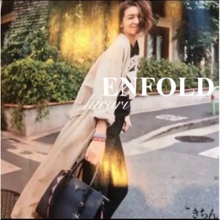 エンフォルド(ENFOLD)のENFOLDエンフォルド コットンリネンノーカラーコート ペーパーコート(スプリングコート)