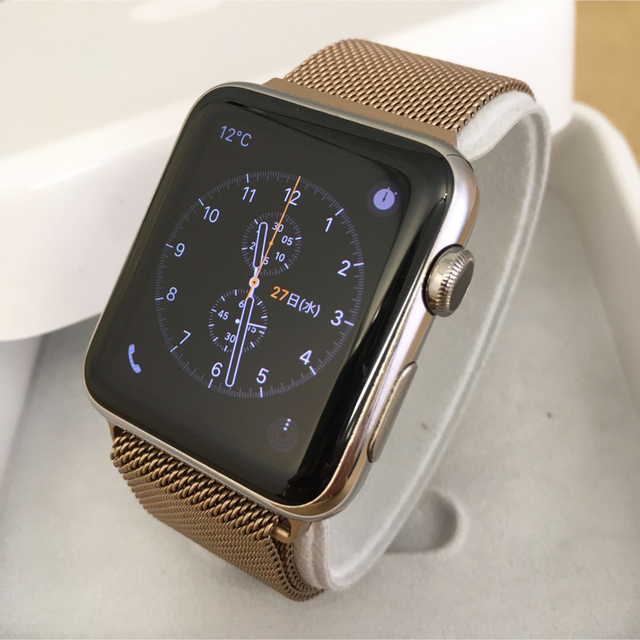 新品 アップルウォッチ 42mm Apple Watch シルバーステンレス