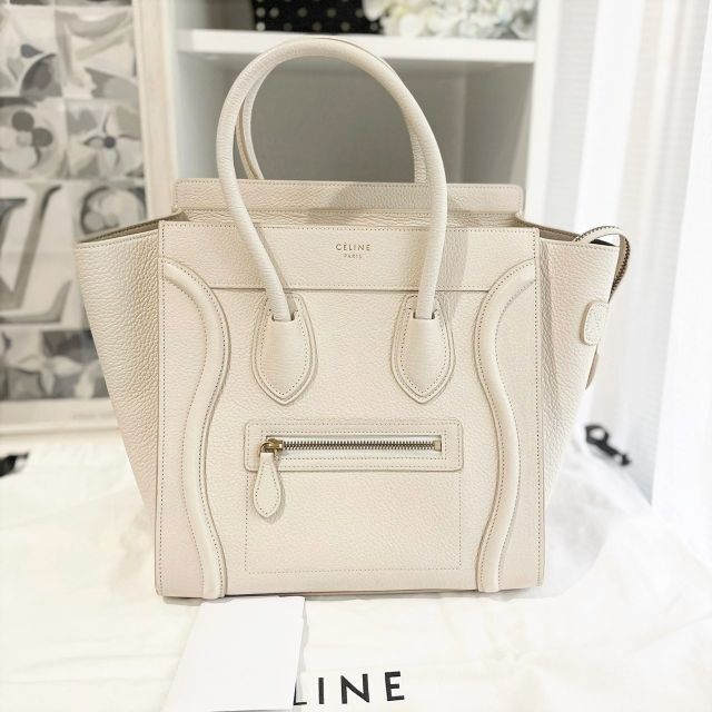 激安通販の celine - 美品☆ セリーヌ ラゲージ マイクロ アイボリー