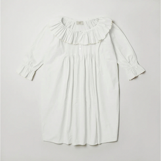 エディットフォールル(EDIT.FOR LULU)のpapier 💐 Carrie dress / white(ロングワンピース/マキシワンピース)