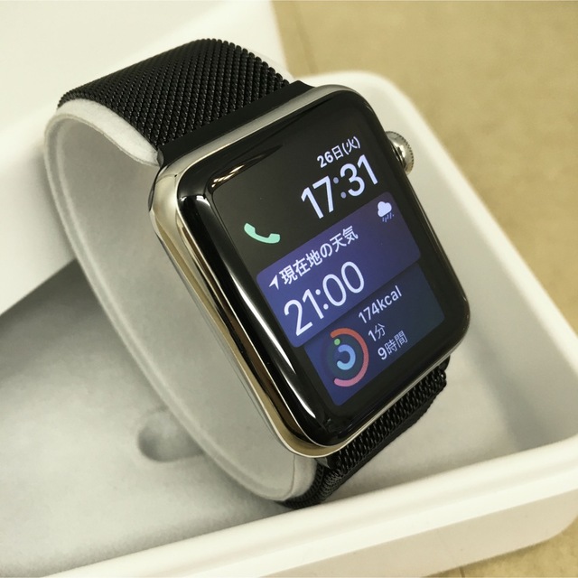 スマホ/家電/カメラ新品 アップルウォッチ Apple Watch シルバーステンレス42mm