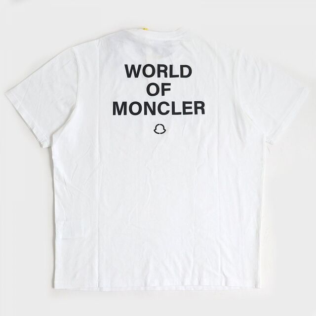 MONCLER(モンクレール)の未使用品◆21AW モンクレールジーニアス 7 フラグメント ヒロシフジワラ MAGLIA T-SHIRT 半袖 Tシャツ ホワイト L 伊製 正規品 メンズ r06-st30228-391 メンズのトップス(Tシャツ/カットソー(半袖/袖なし))の商品写真