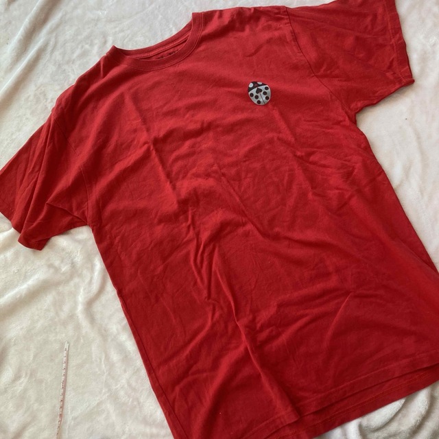 X-girl(エックスガール)のX-girl エックスガール　Tシャツ　赤　レッド　ジョジョ　jojo コラボ レディースのトップス(Tシャツ(半袖/袖なし))の商品写真