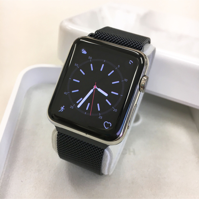 新品 アップルウォッチ シルバー Apple Watch ステンレス42mm